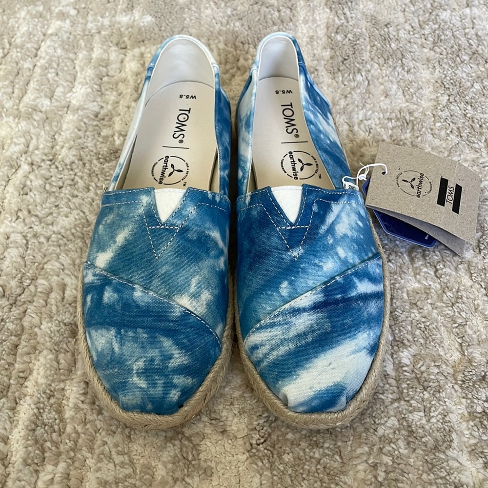 TOMS Blue Tie-Dye Alpargata